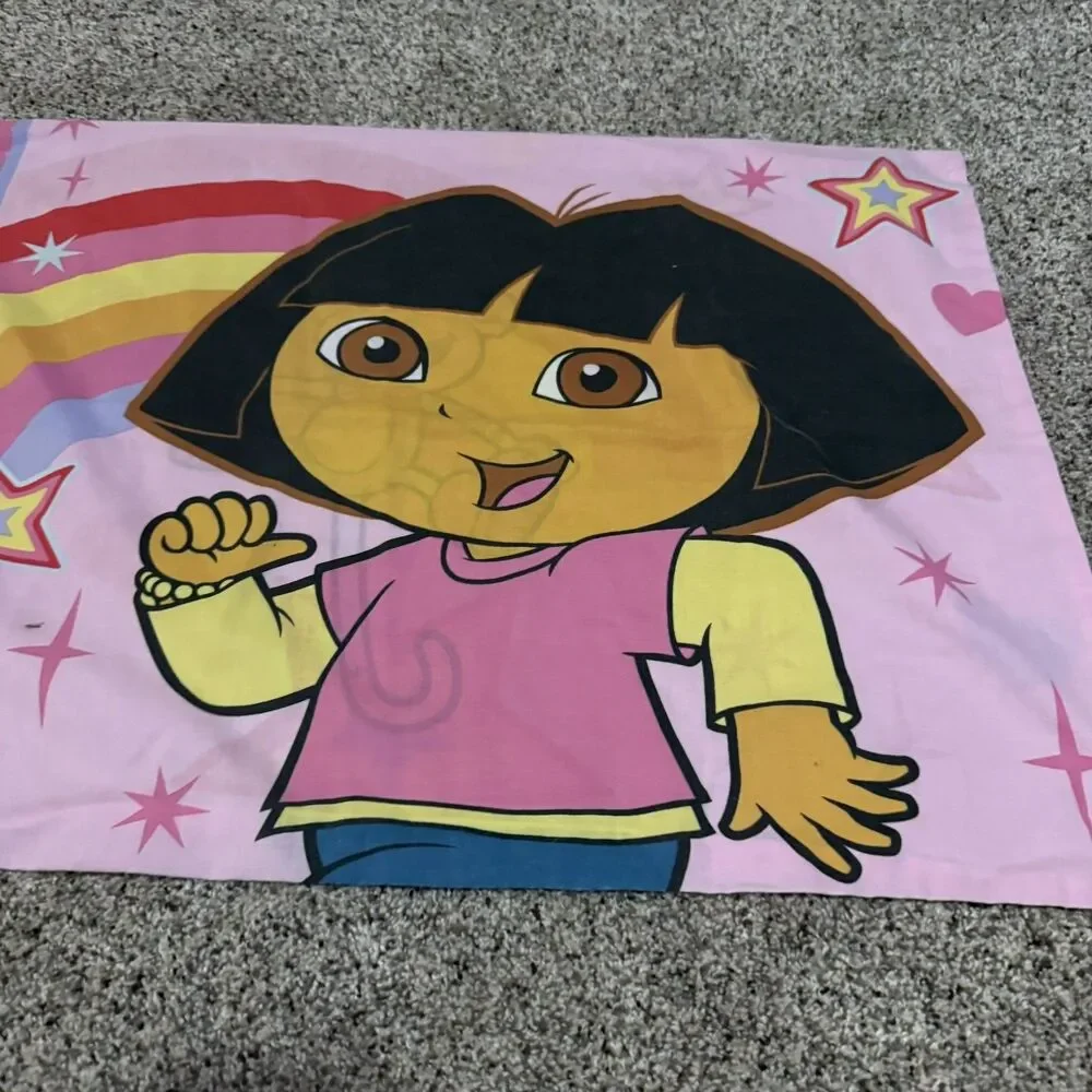 Vintage Dora The Explorer Monkey Boots Pillowcase Standard Graphics Both Side